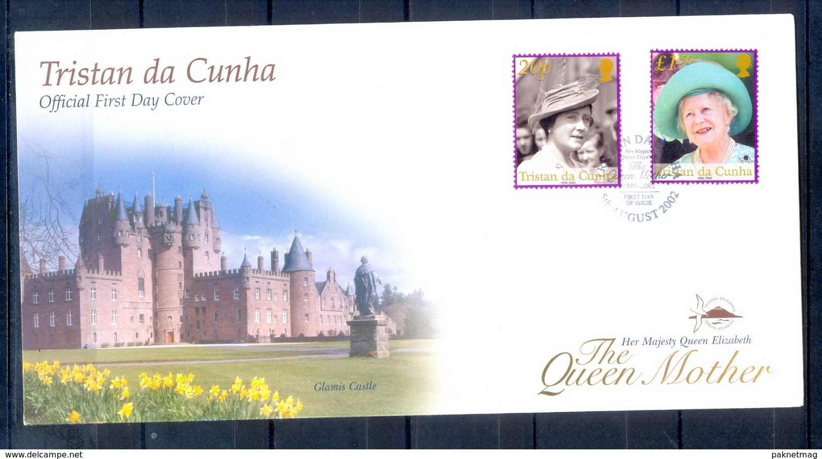 J537- Tristan Da Cunha 2002. Queen Mother. Castle. - Tristan Da Cunha