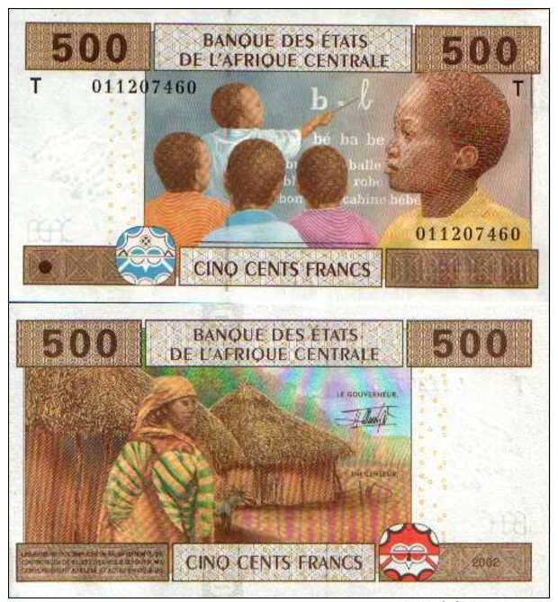 Central Africa States - Congo 500 FRANCS (2002) Pick 106T UNC - Non Classés