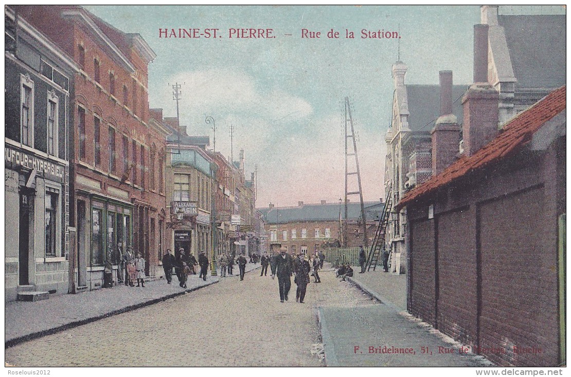 HAINE-SAINT-PIERRE : Rue De La Station - Autres & Non Classés