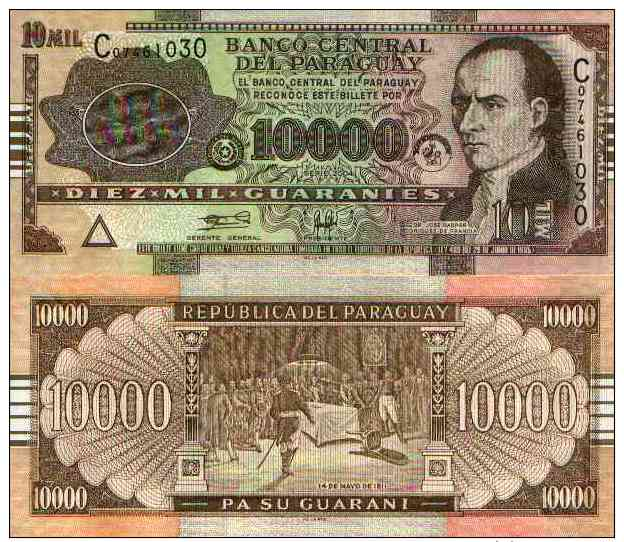 Paraguay 10 000 GUARANIES Pick 224 NEUF - Paraguay