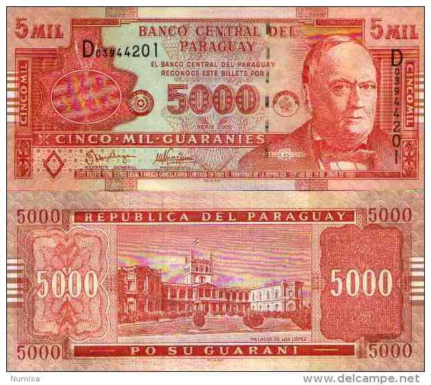 Paraguay 5000 GUARANIES New NEUF - Paraguay