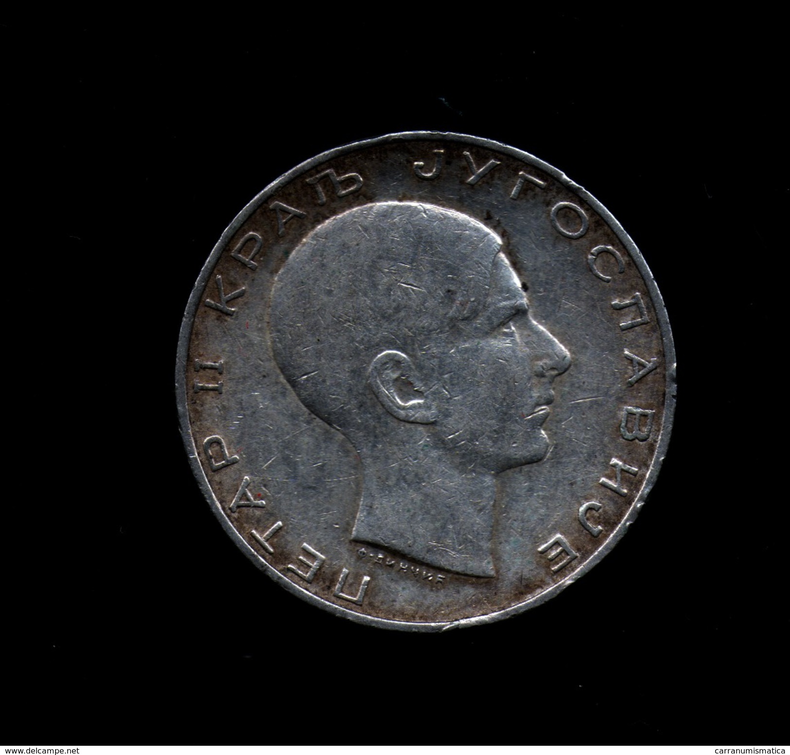 JUGOSLAVIA 50 DINARA 1938 AG SILVER - Jugoslavia