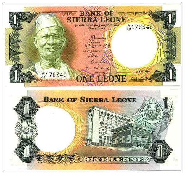Sierra Leone 1 LEONE(1984)  Pick 5e NEUF (UNC) - Sierra Leone