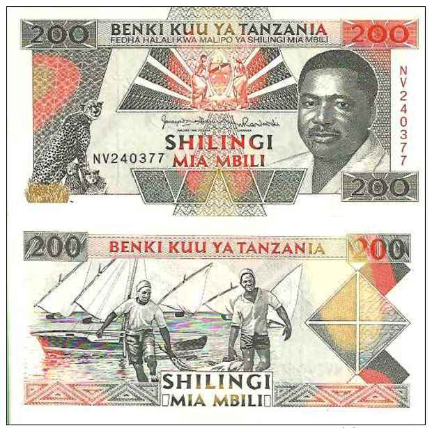 Tanzanie - Tanzania 200 SHILINGI Pick 25b NEUF - Tanzanie