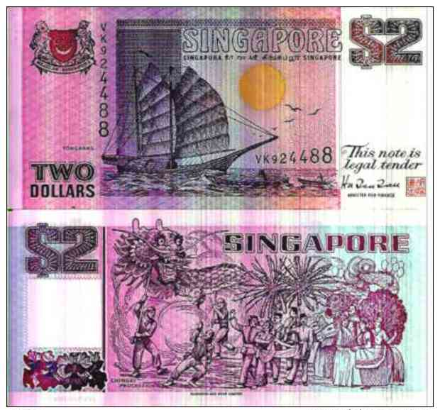 Singapore - Singapore 2 DOLLARS Pick 34 Unc - Singapur