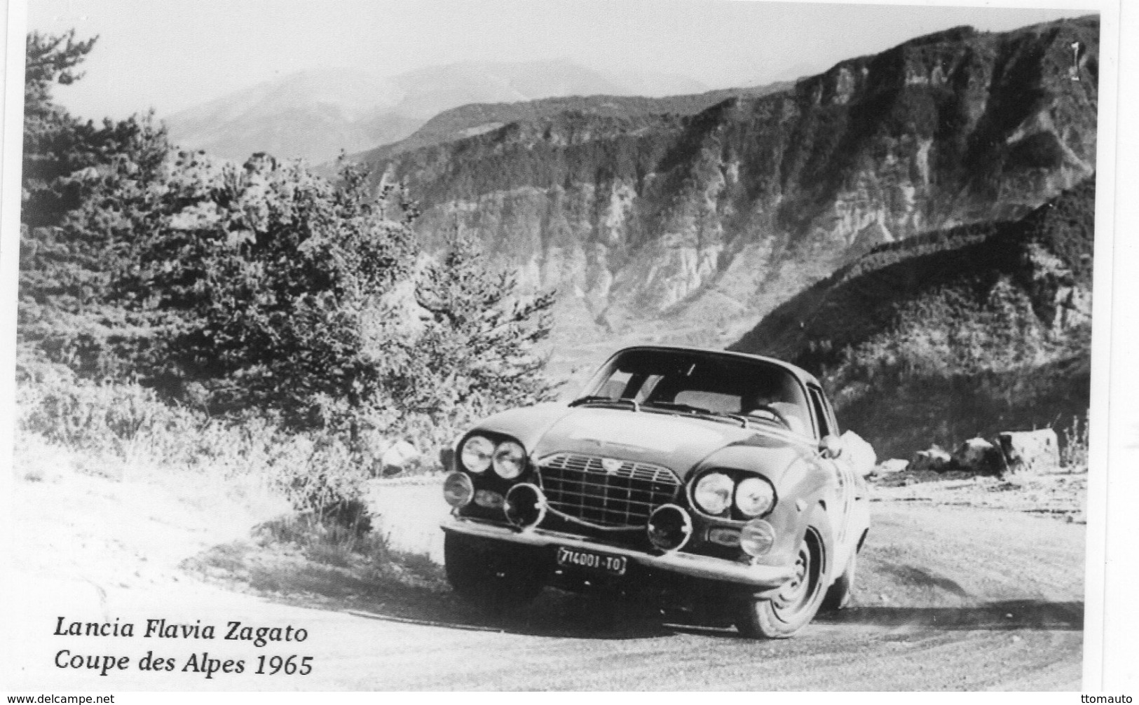 Lancia Flavia Zagato  -  Rallye Coupe Des Alpes 1965  - Pilote: René Trautmann   -  CP - Rallyes