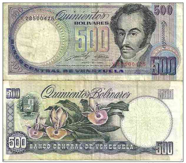 Venezuela 500 BOLIVARES 31/5/1990 - Pick 67d TB - Venezuela