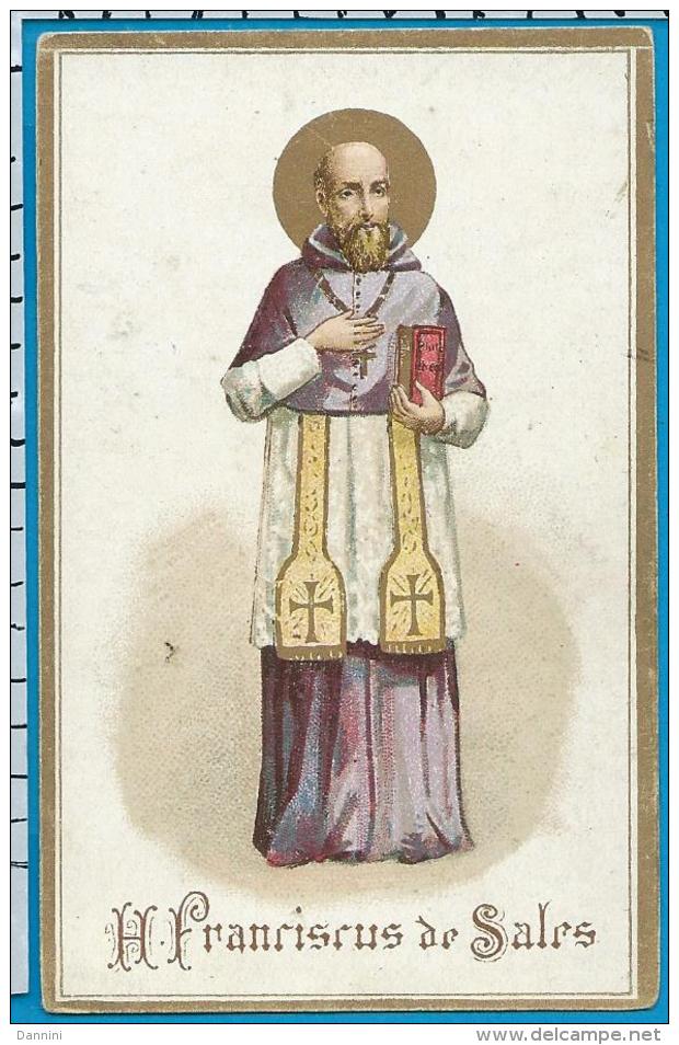 Holycard    Van Cortenberg   St. Franciscus De Sale    Litanie - Devotion Images