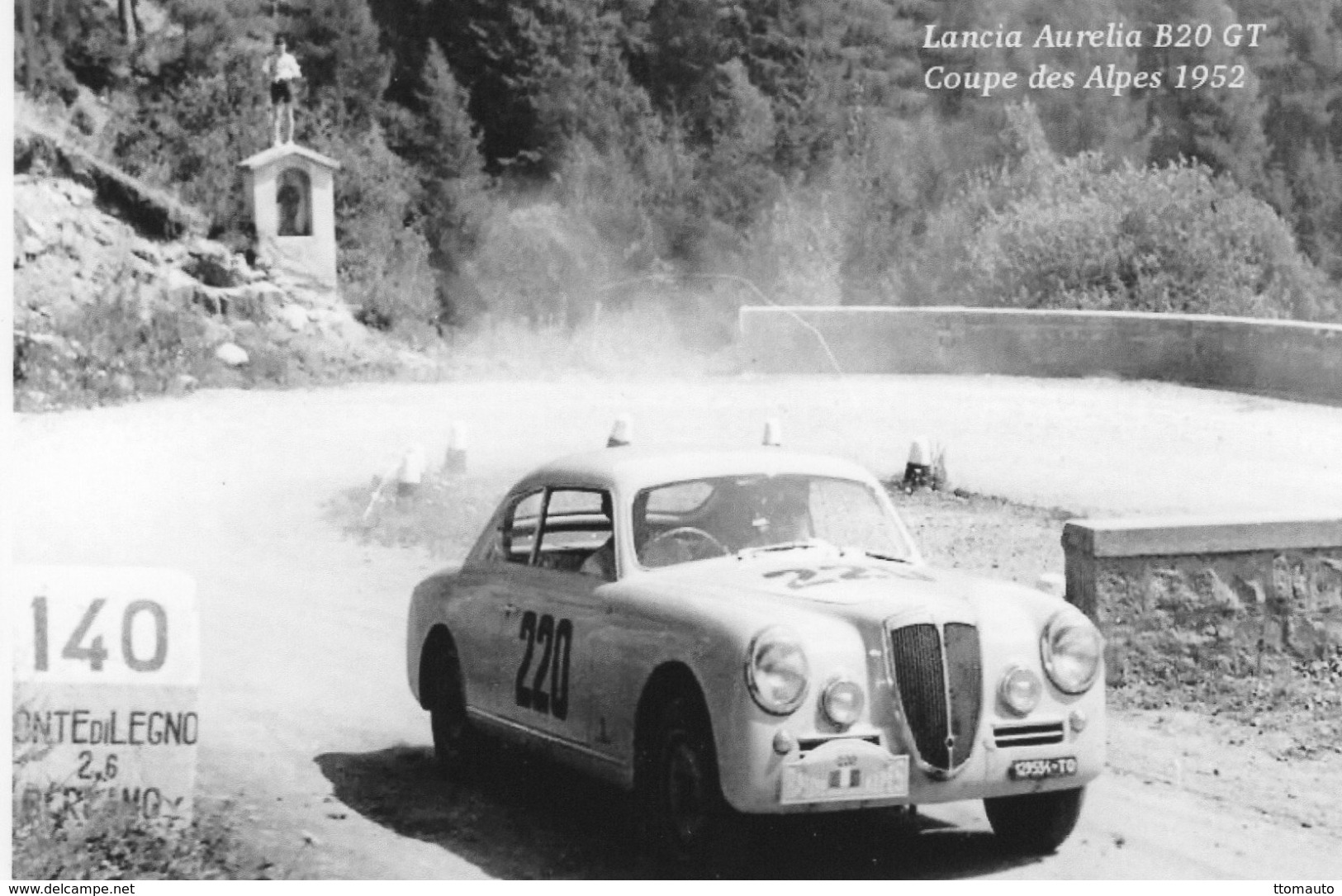 Lancia Aurelia B20 GT  -  Rallye Coupe Des Alpes 1952  - Pilote: Gatta/Ickx   -  CP - Rally