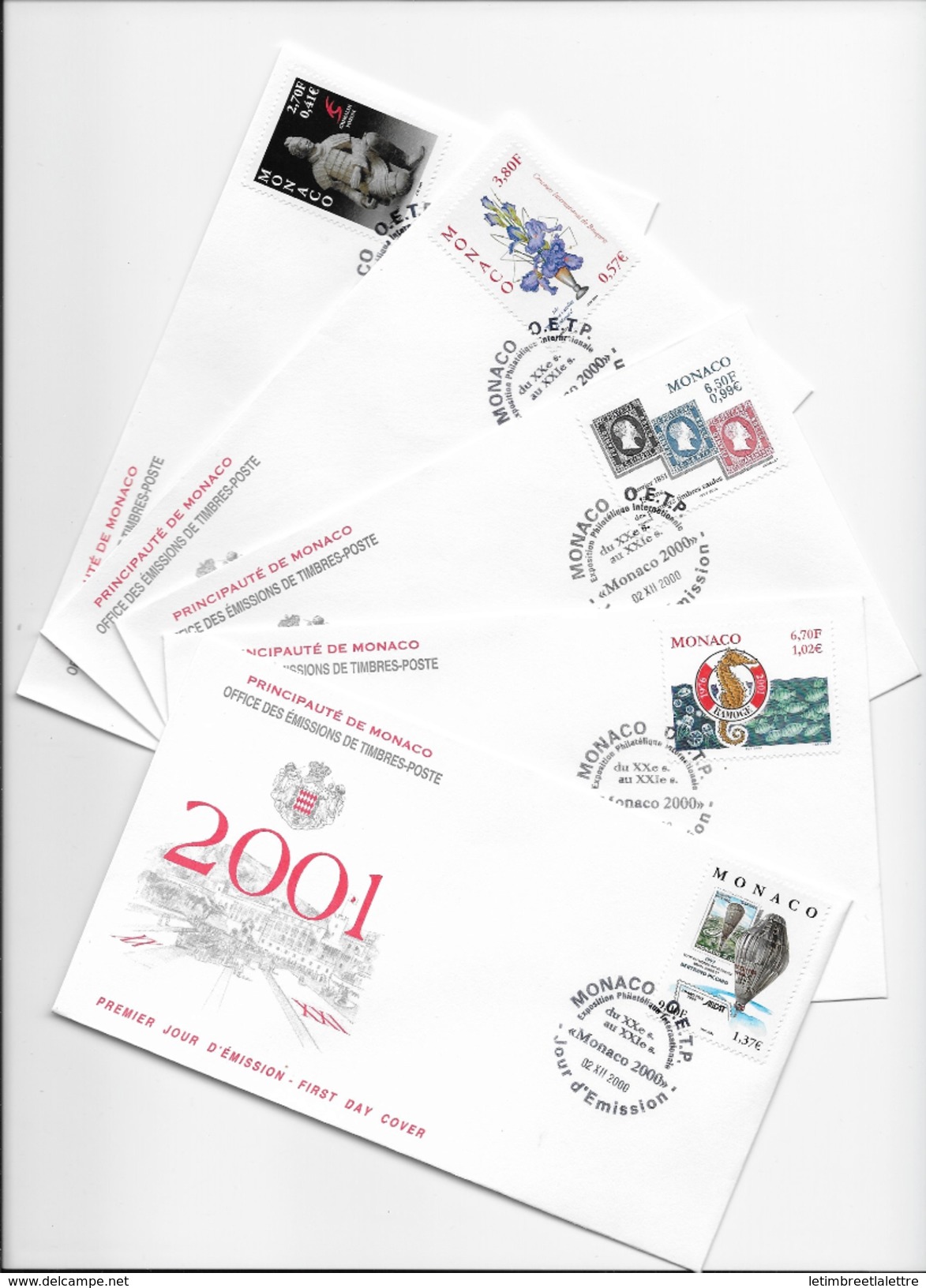FDC Monaco Année 2000 - FDC