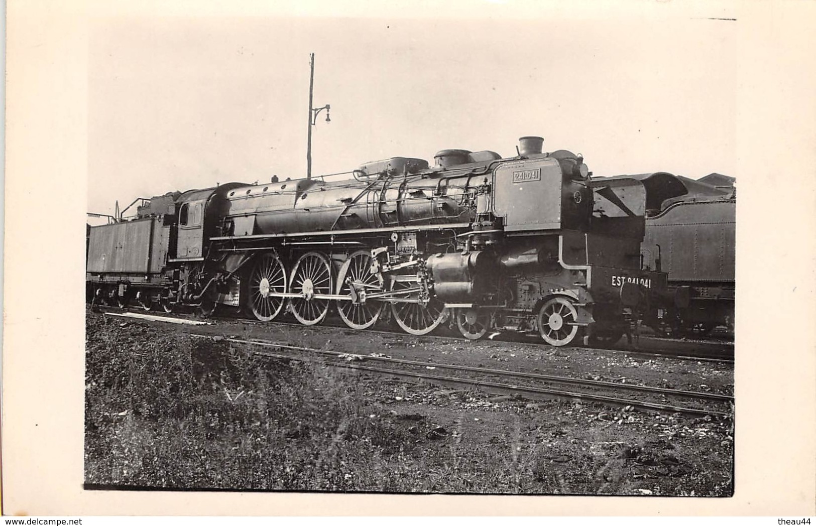 ¤¤  -  PARIS  -  Carte-Photo  -  LA VILLETTE  -  Locomotives EST N° 241 - 041  -  Chemin De Fer  -  ¤¤ - Arrondissement: 19