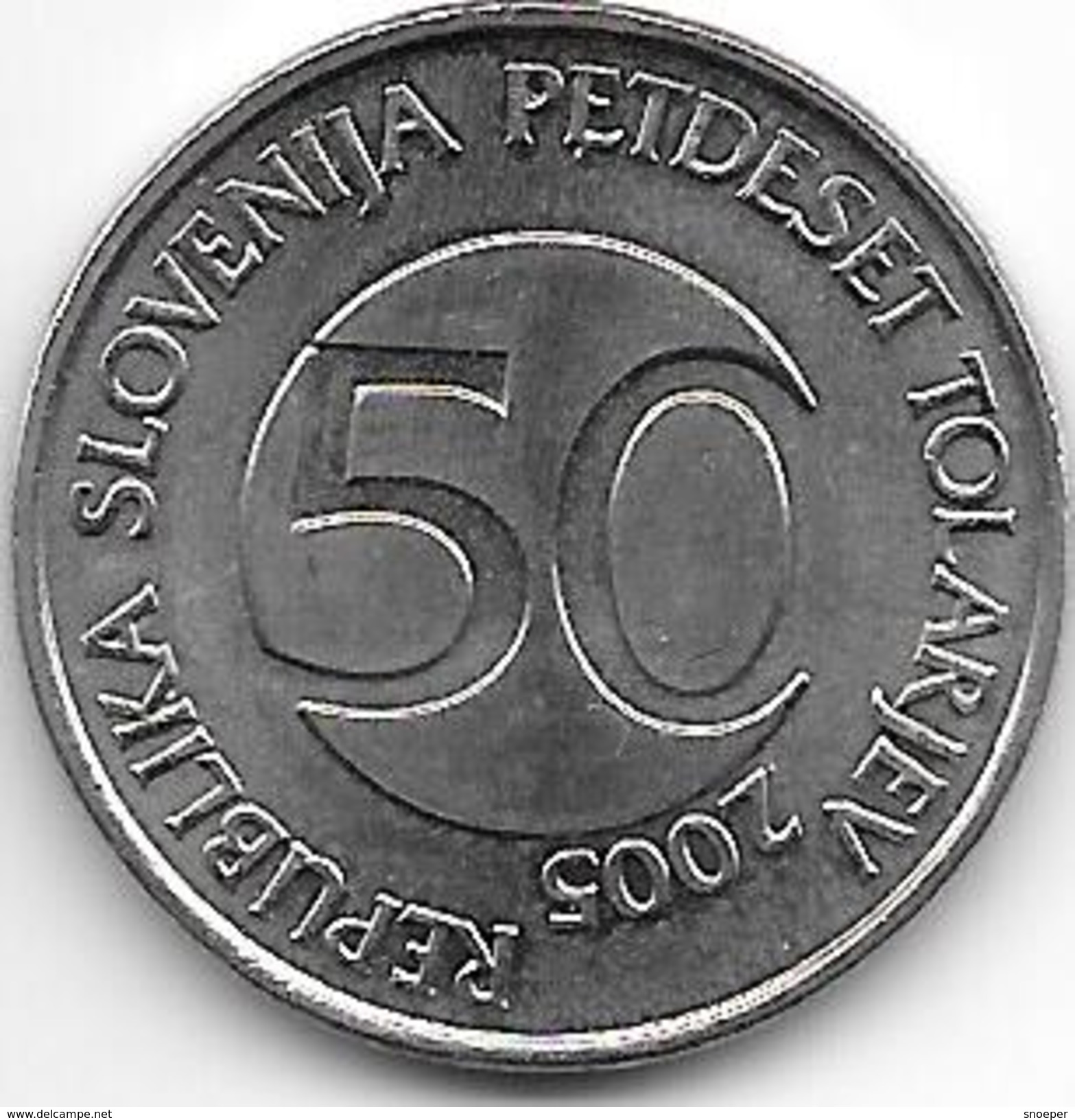 *slovenia  50 Tolarjev  2005 Km 52 Bu - Slovenia