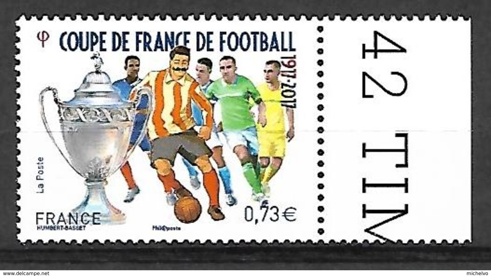France 2017 - Yv N° 5145 ** - Centenaire De La Coupe De France De Football (Mi N° 6747) - Nuovi