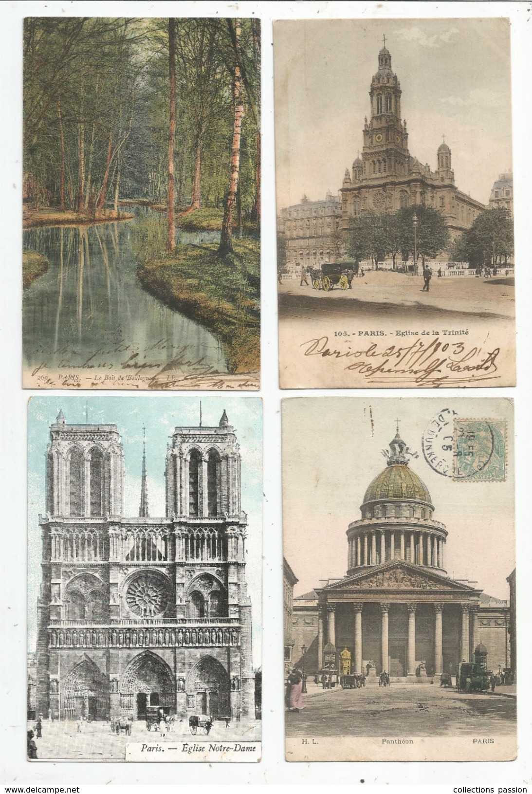 Cp ,75 , PARIS , 2 Scans , LOT DE 8 CARTES POSTALES , CPA - Stereoscopische Kaarten