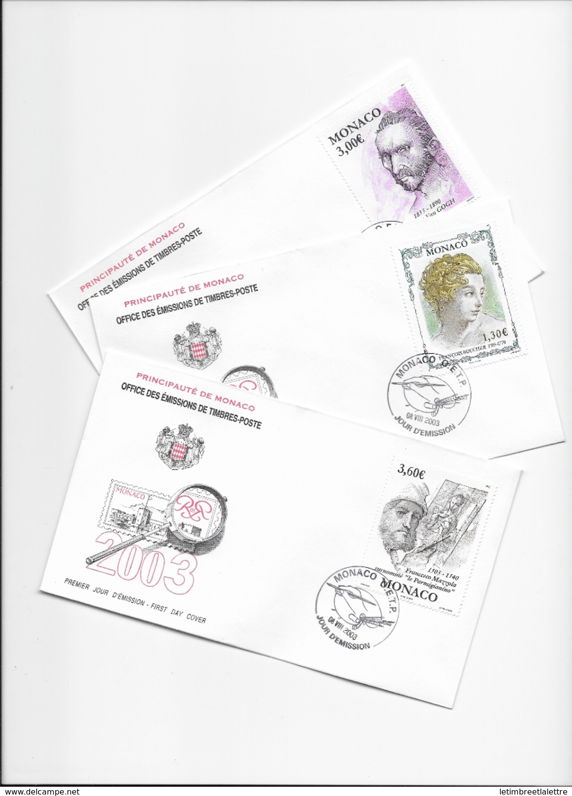 FDC Monaco Année 2003 - FDC