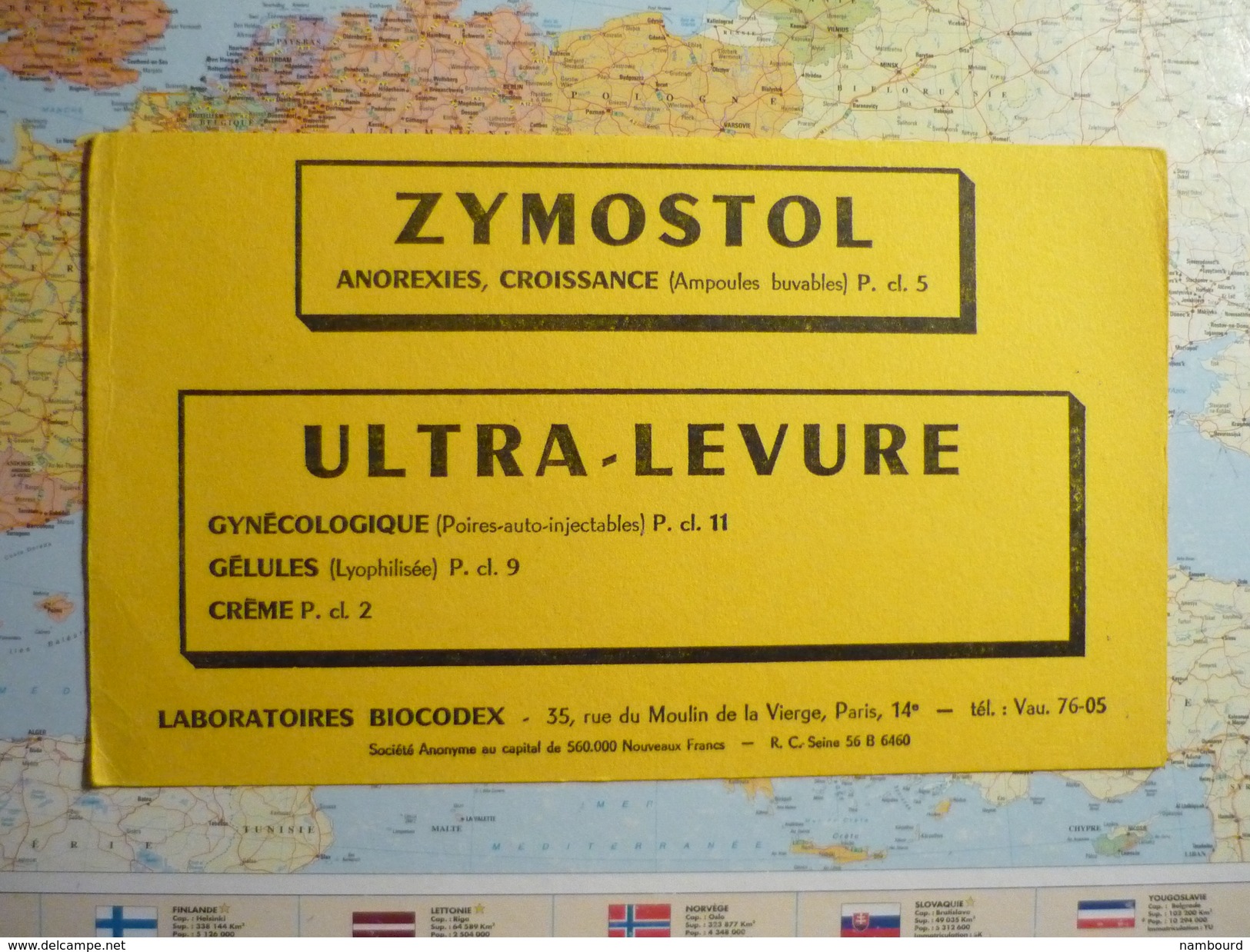 Laboratoires Biocodex Zymostol/Ultra-levure 3 Couleurs Vert / Jaune / Rouge - L