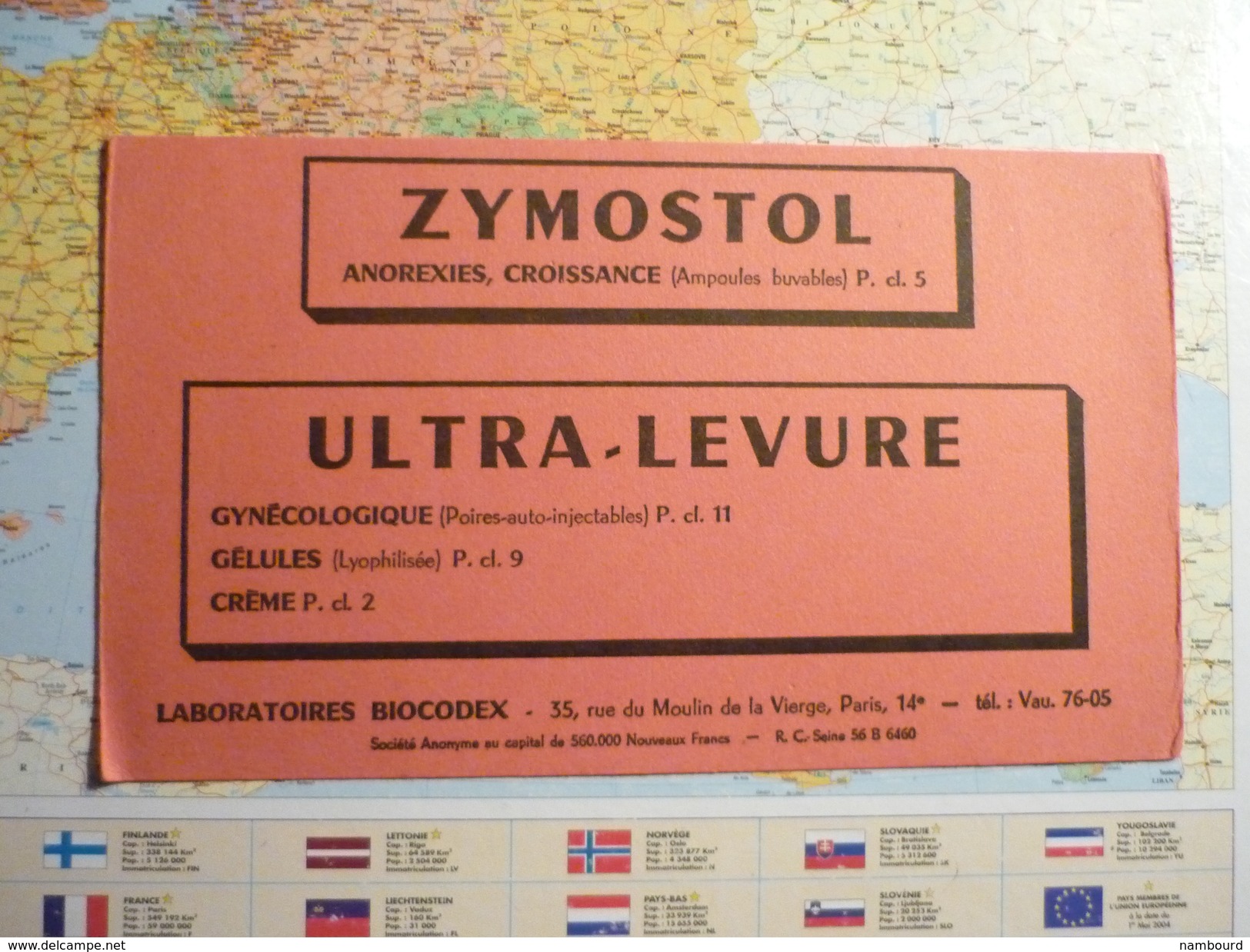 Laboratoires Biocodex Zymostol/Ultra-levure 3 Couleurs Vert / Jaune / Rouge - L