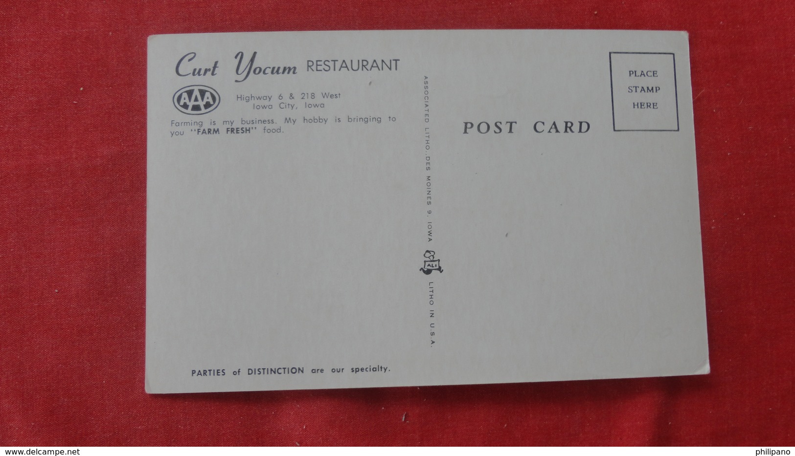 Curt Yocum Restaurant    Iowa > Iowa City      Ref-2602 - Iowa City