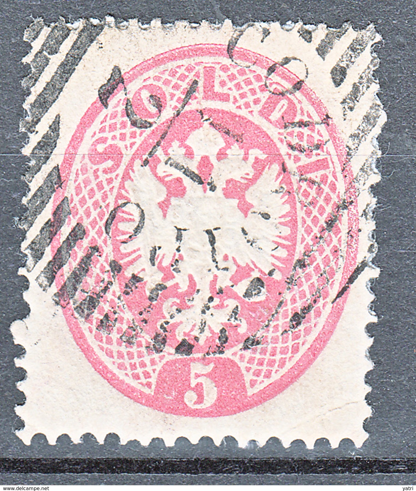 Lombardo Veneto (1863) - 5 Soldi Rosa Dent. 14 - Lombardo-Venetien