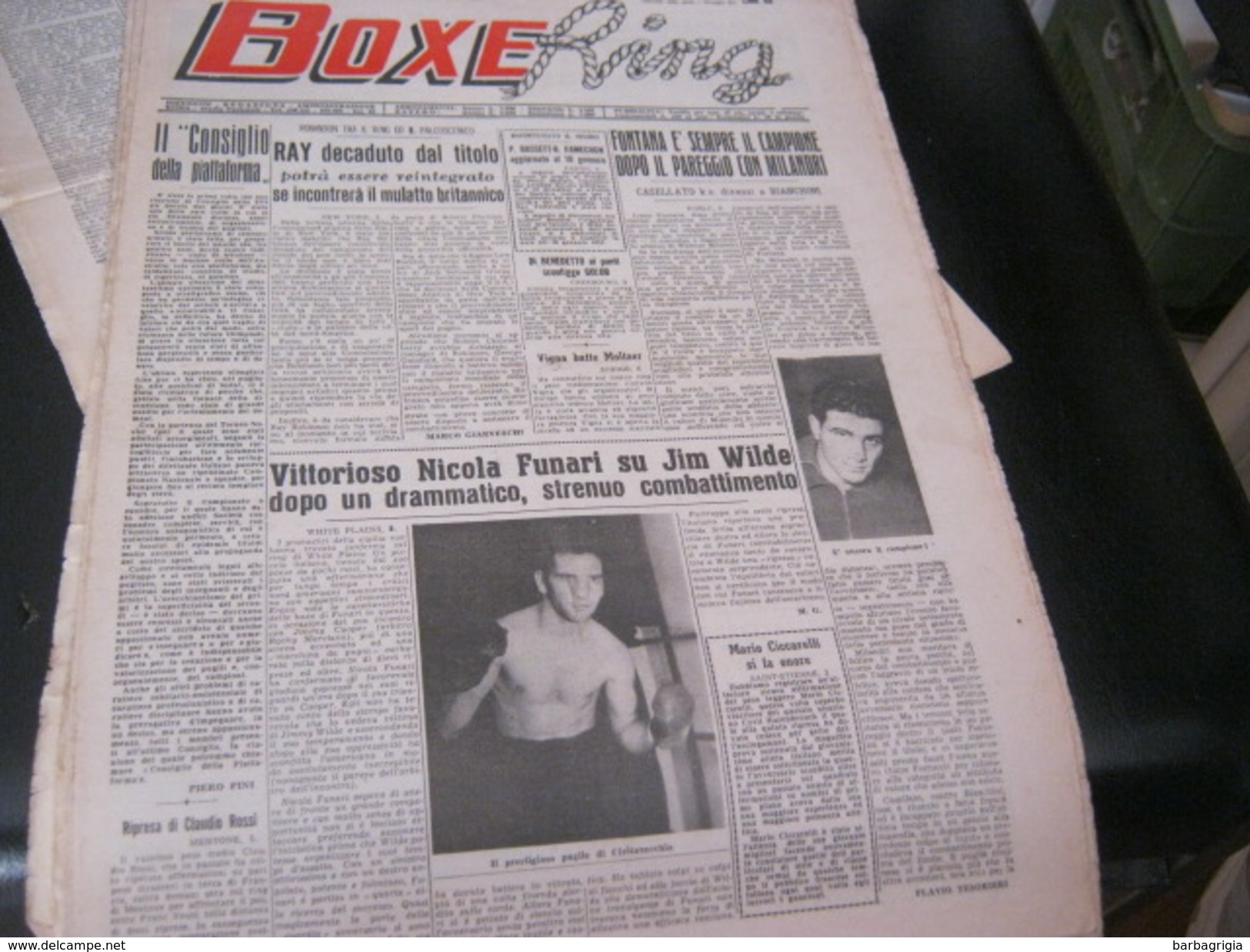 RIVISTA BOXE RING 10 DICEMBRE 1952 - Cinema