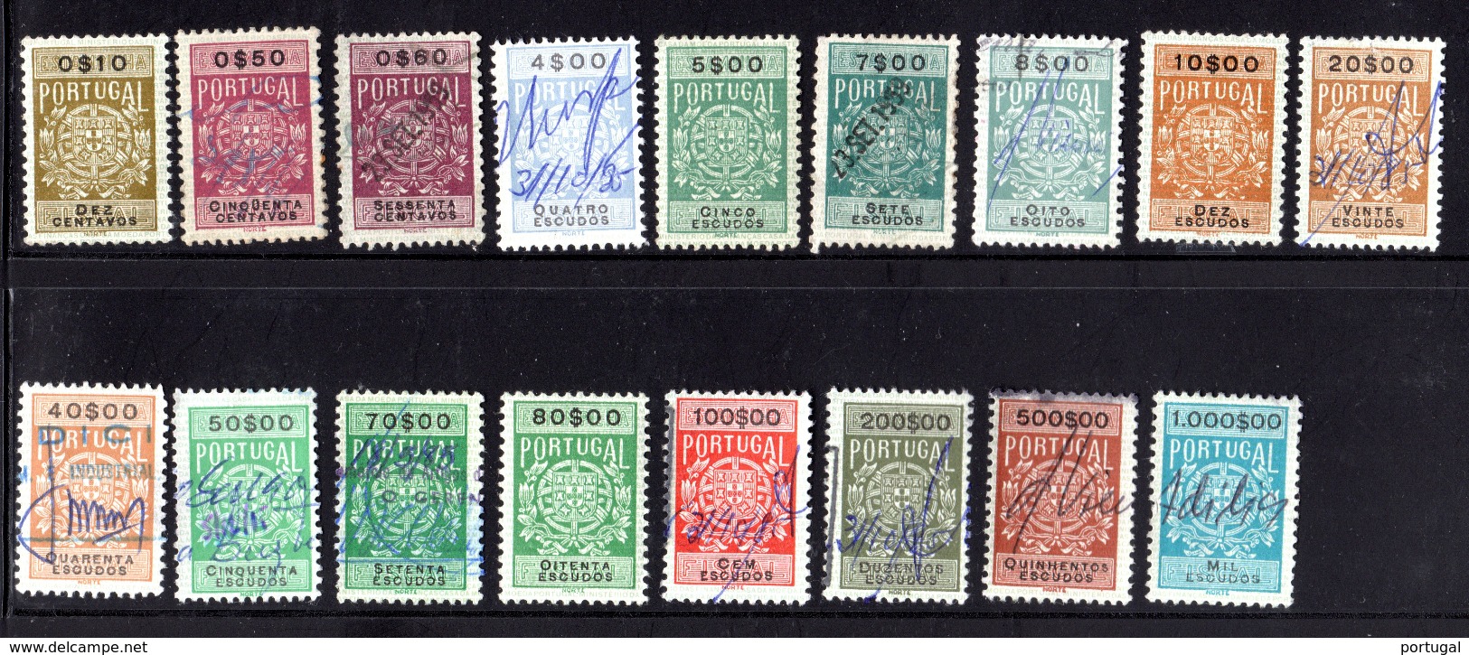 17 TIMBRES  FISCAUX - Usati