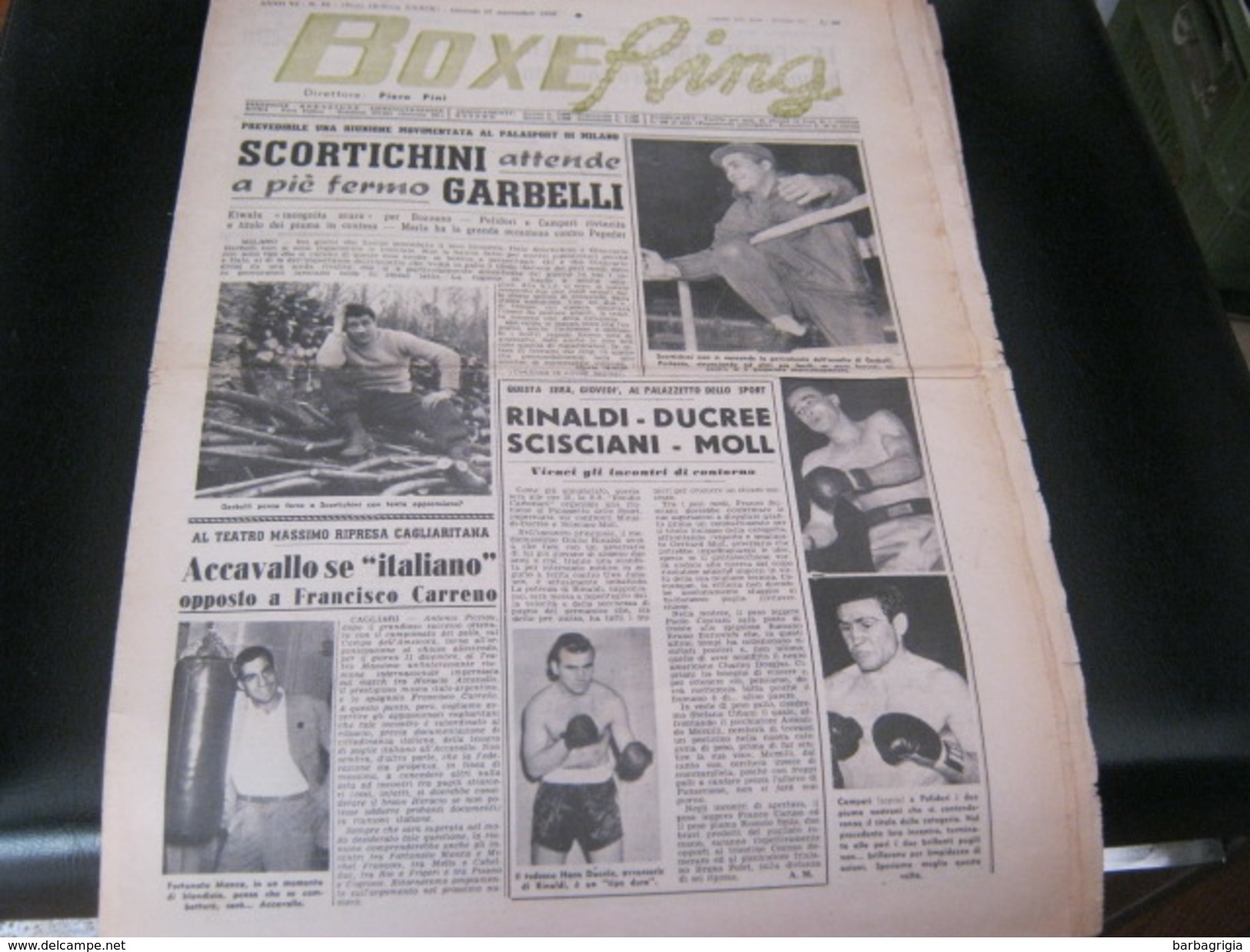 RIVISTA BOXE RING 27 NOVEMBRE 1958 - Cinema