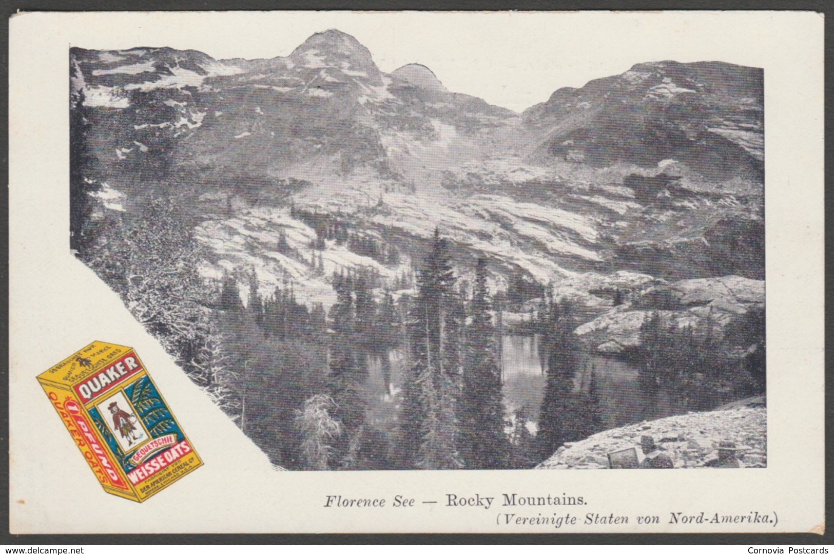Advertising Quaker Oats - Lake Florence, Utah, C.1902 - U/B Postcard - Publicité