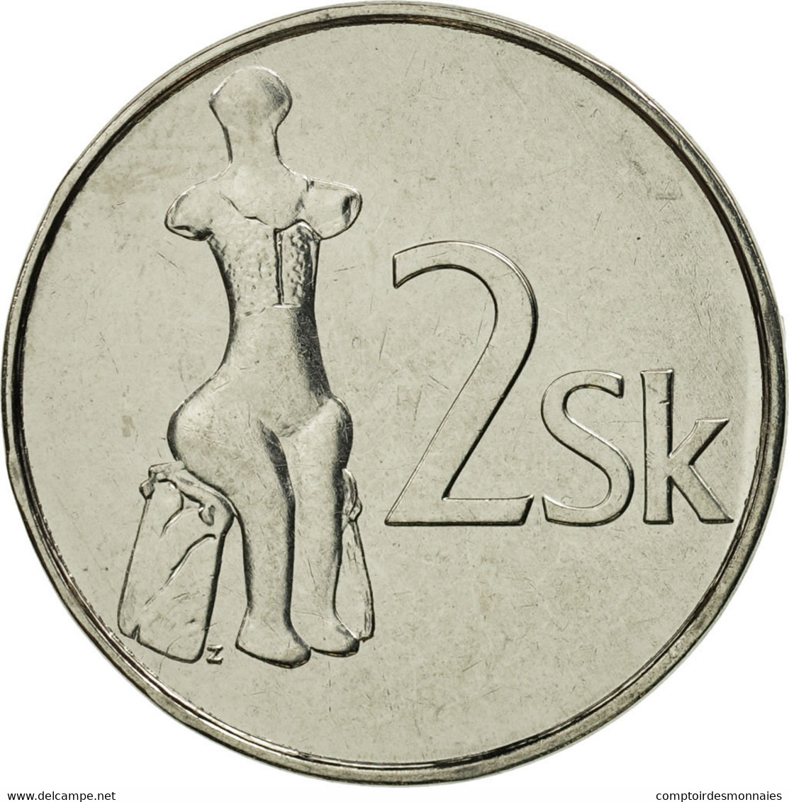 Monnaie, Slovaquie, 2 Koruna, 2007, SPL, Nickel Plated Steel, KM:13 - Slovakia