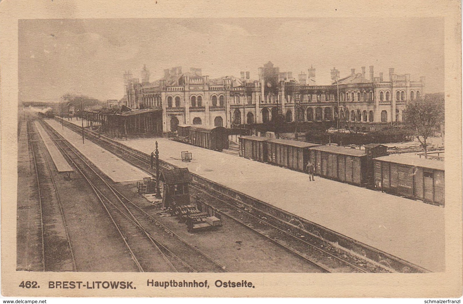 AK Brest Litowsk Hauptbahnhof Bahnhof Dworzec Glowny Stacja Stacija Gare Eisenbahn Train Zug Gleise Belarus Weißrussland - Weißrussland