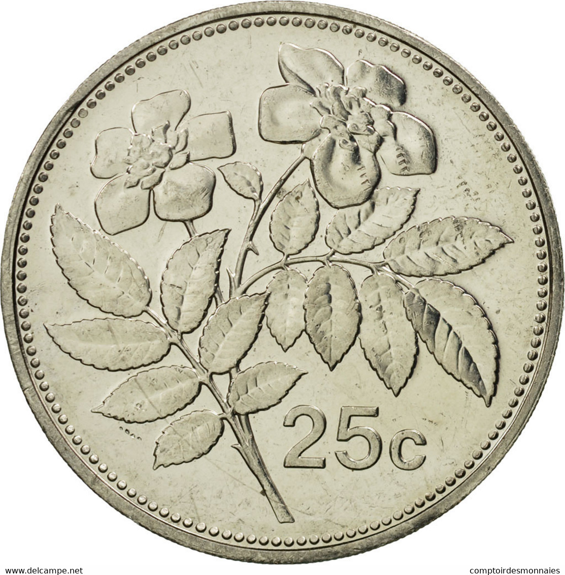 Monnaie, Malte, 25 Cents, 2005, Franklin Mint, FDC, Copper-nickel, KM:97 - Malta
