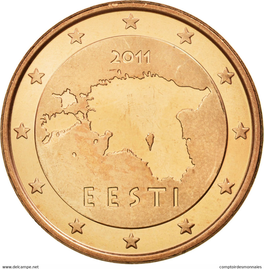 Estonia, 5 Euro Cent, 2011, FDC, Copper Plated Steel, KM:63 - Estonie