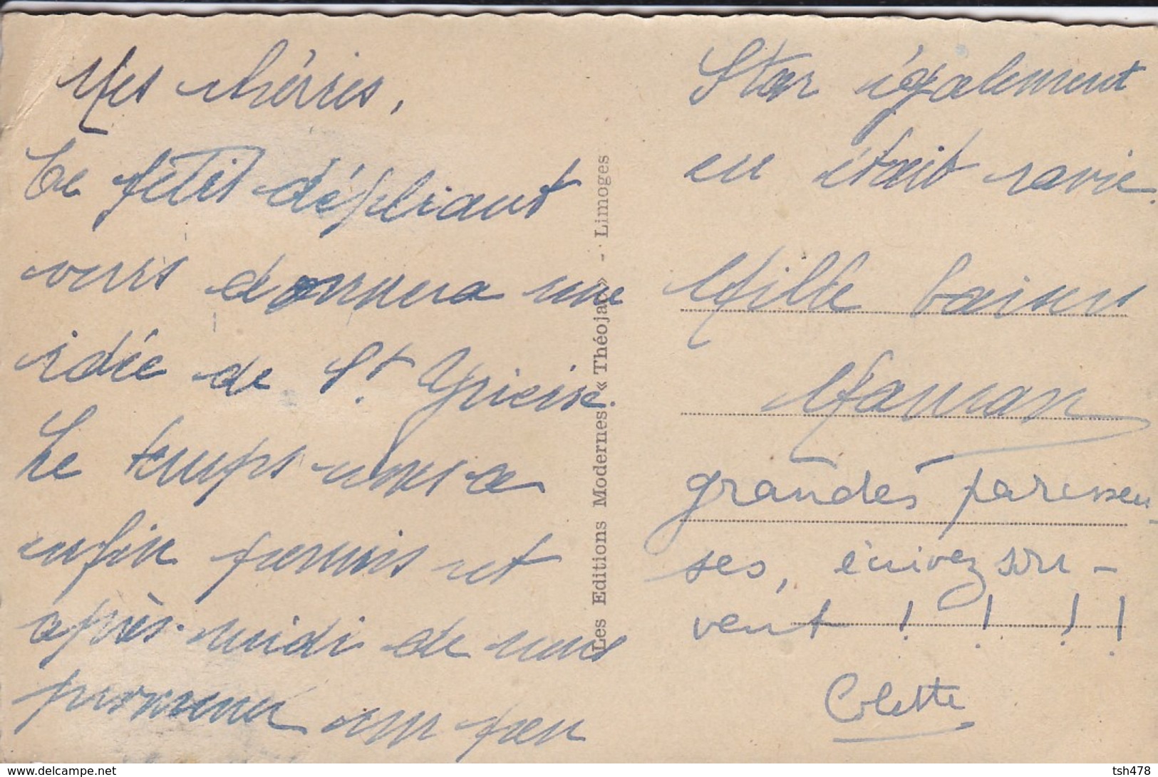 87---RARE--SAINT-YRIEIX--soulevevez Le Disque Et Vous Verrez Saint-yrieix--illust. H.  MONIER--(état Moyen)-voir 4 Scans - Saint Yrieix La Perche