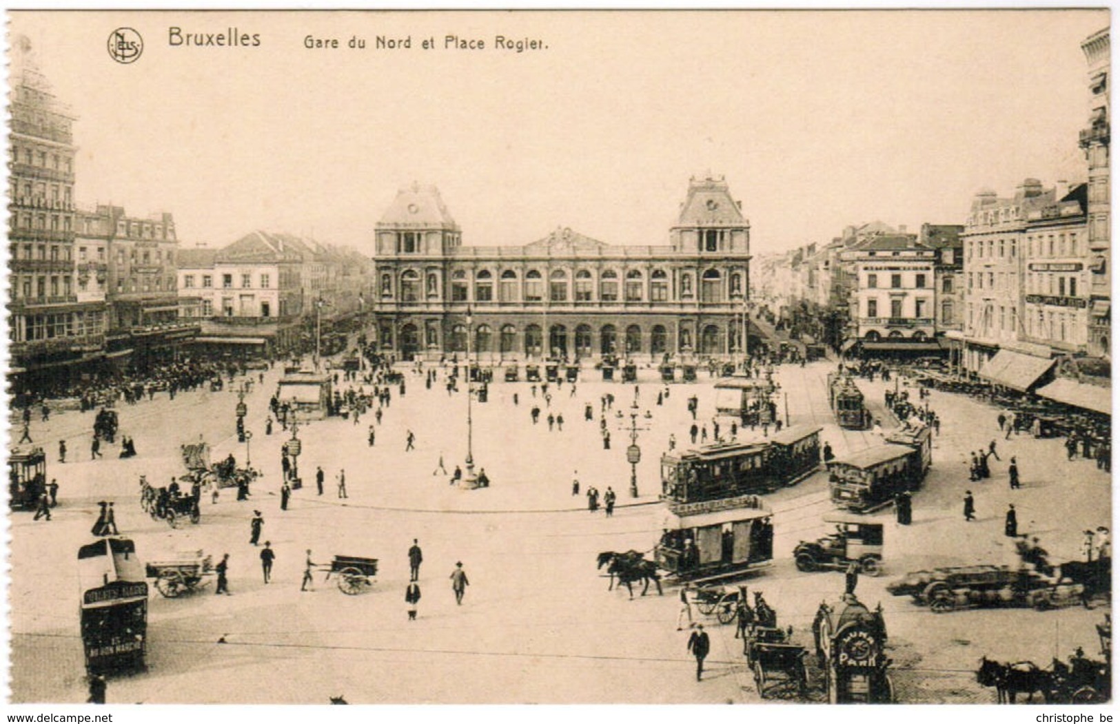 Brussel, Bruxelles, Gare Du Nord, Attelages, , Tram, Tramways (pk35226) - Chemins De Fer, Gares