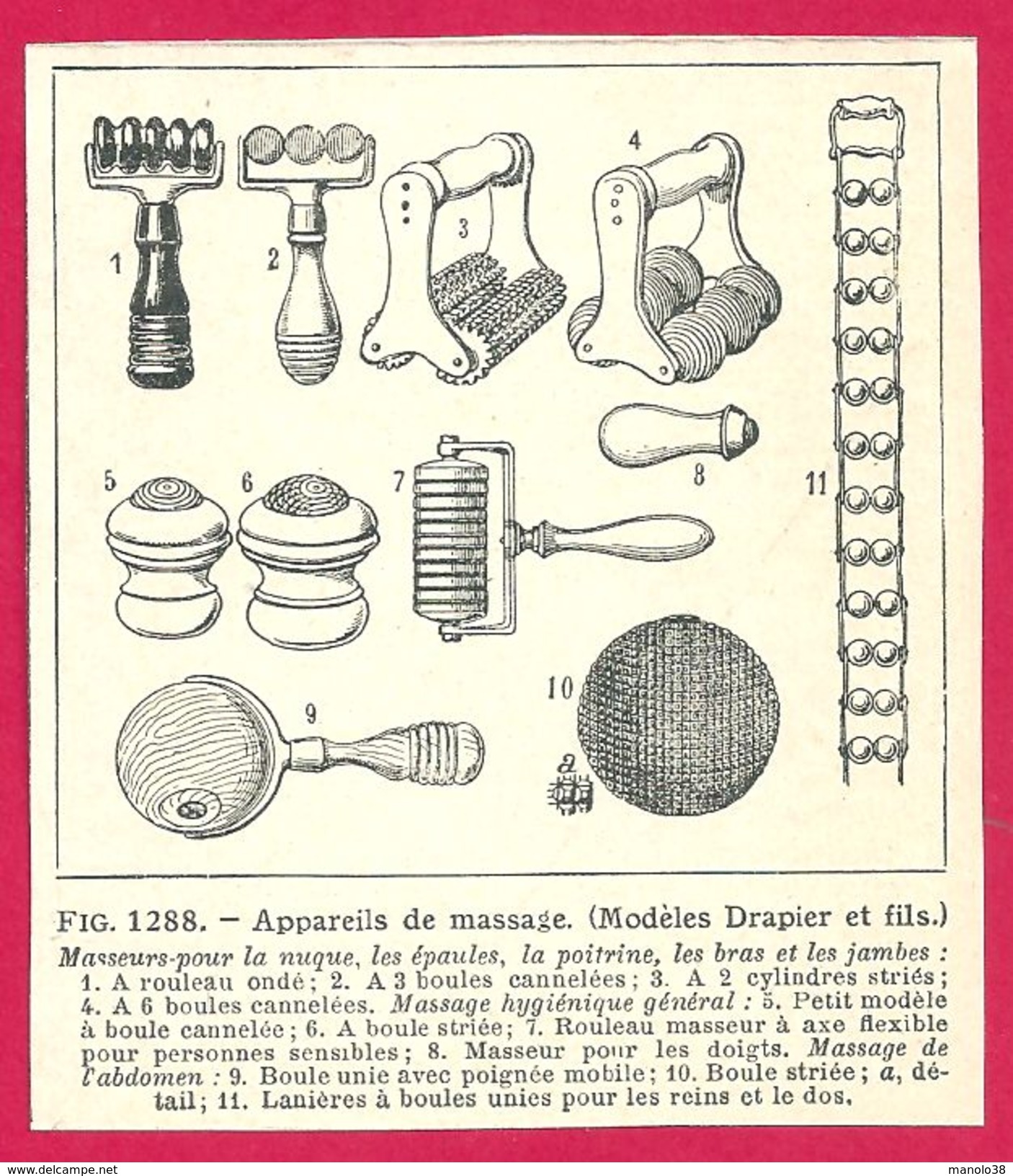 Massage Larousse Médical Illustré 1929 - Non Classés