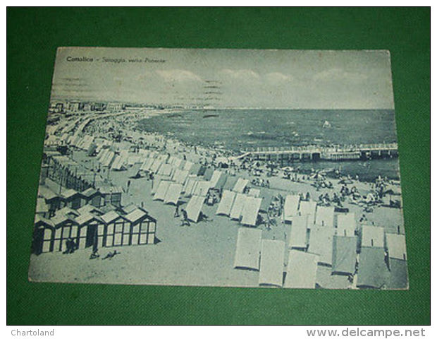 Cartolina Cattolica - Spiaggia Verso Ponente 1949 - Rimini