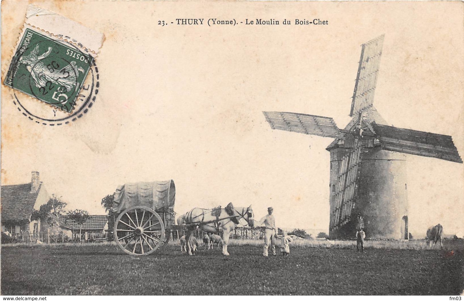 Thury Moulin à Vent Du Bois Chet Canton Saint Sauveur En Puisaye - Autres & Non Classés