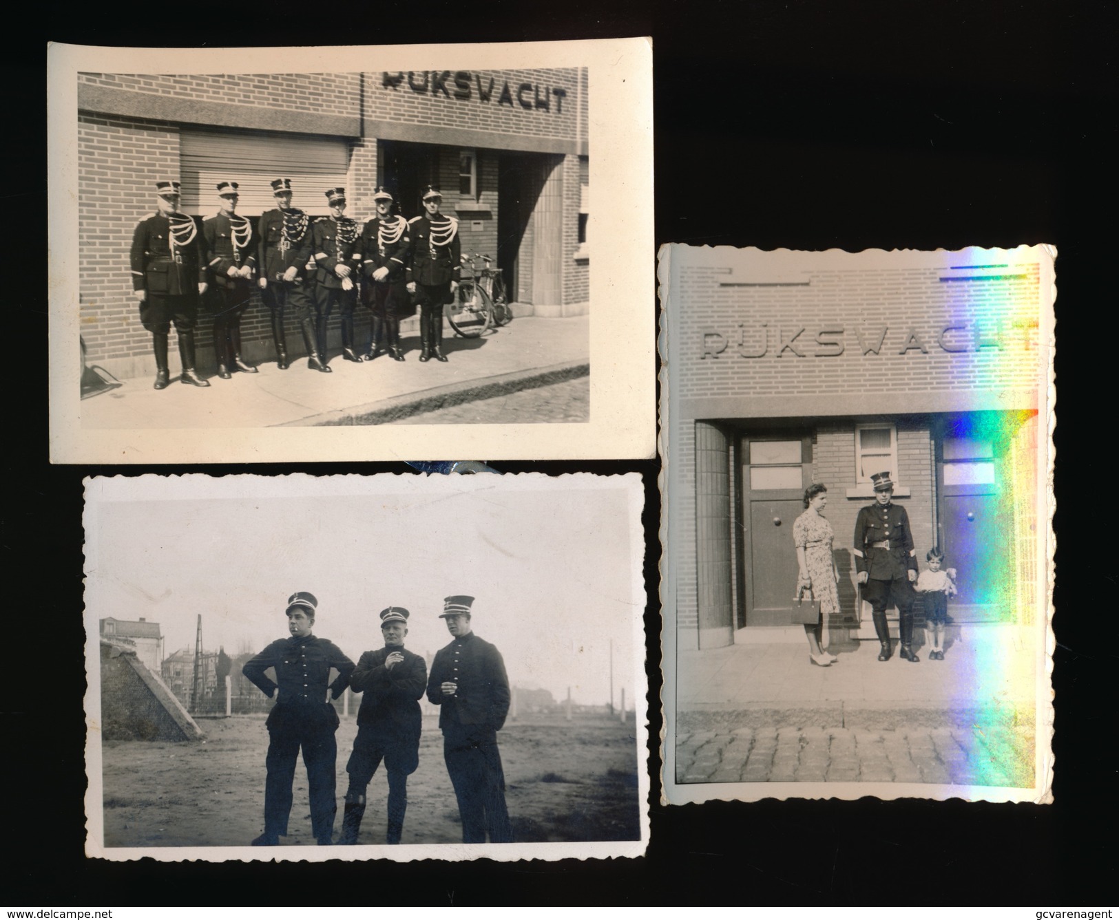 3 FOTO'S RIJKSWACHT +- 8.5 X 6 CM - Police & Gendarmerie