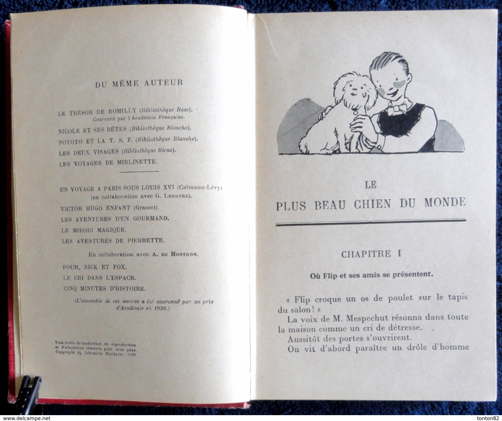 Thérèse Lenotre - Le Plus Beau Chien Du Monde - Bibliothèque Rose Illustrée - ( 1950 ) - Illustrations Alain SAINT-OGAN - Biblioteca Rosa