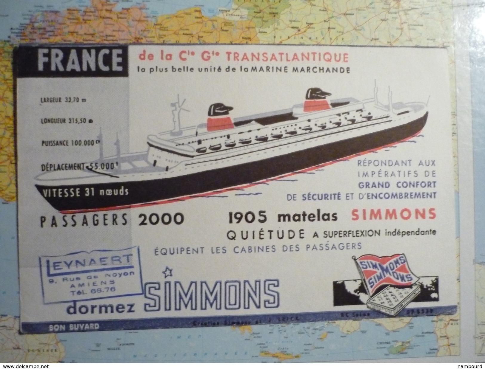 Simmons France De La Cie Générale Transatlantique 2 - S