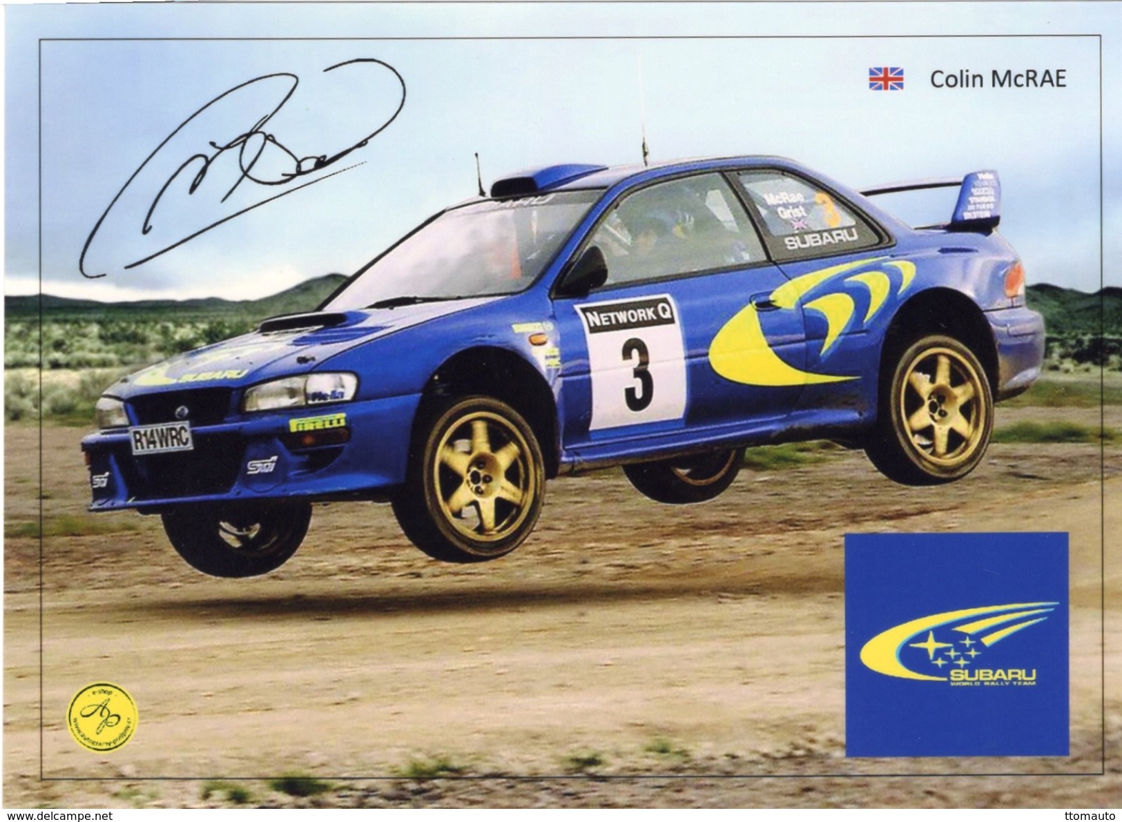 Tribute To Colin McRae  -  Subaru Impreza  -  150x100mms Photocopy - Rallyes