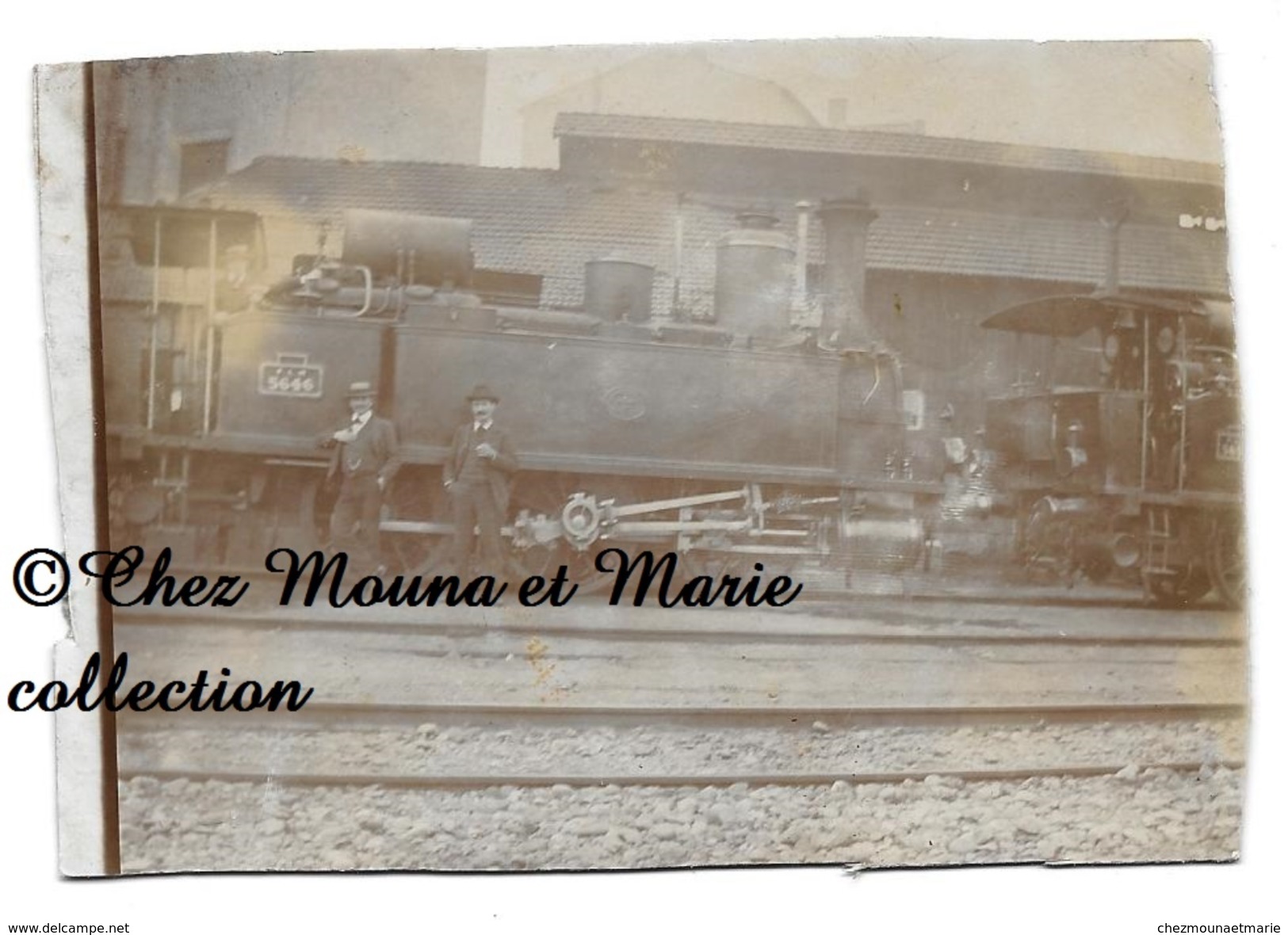 TENDER LOCOMOMOTIVE PLM - MACHINE N° 5646 - TYPE 030T - TRAIN - PHOTO 11.5 X 8 CM - Trains