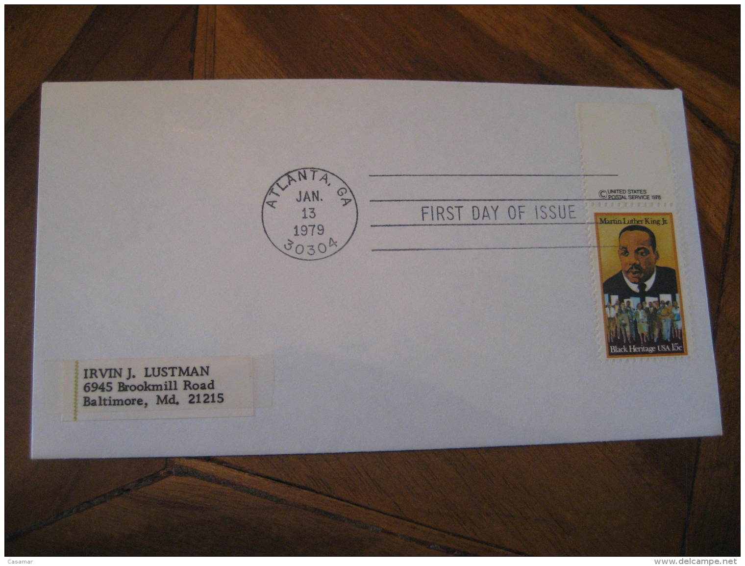MARTIN LUTHER KING JR. Celebrities Celebrites ATLANTA 1979 FDC Cancel Cover USA - Martin Luther King
