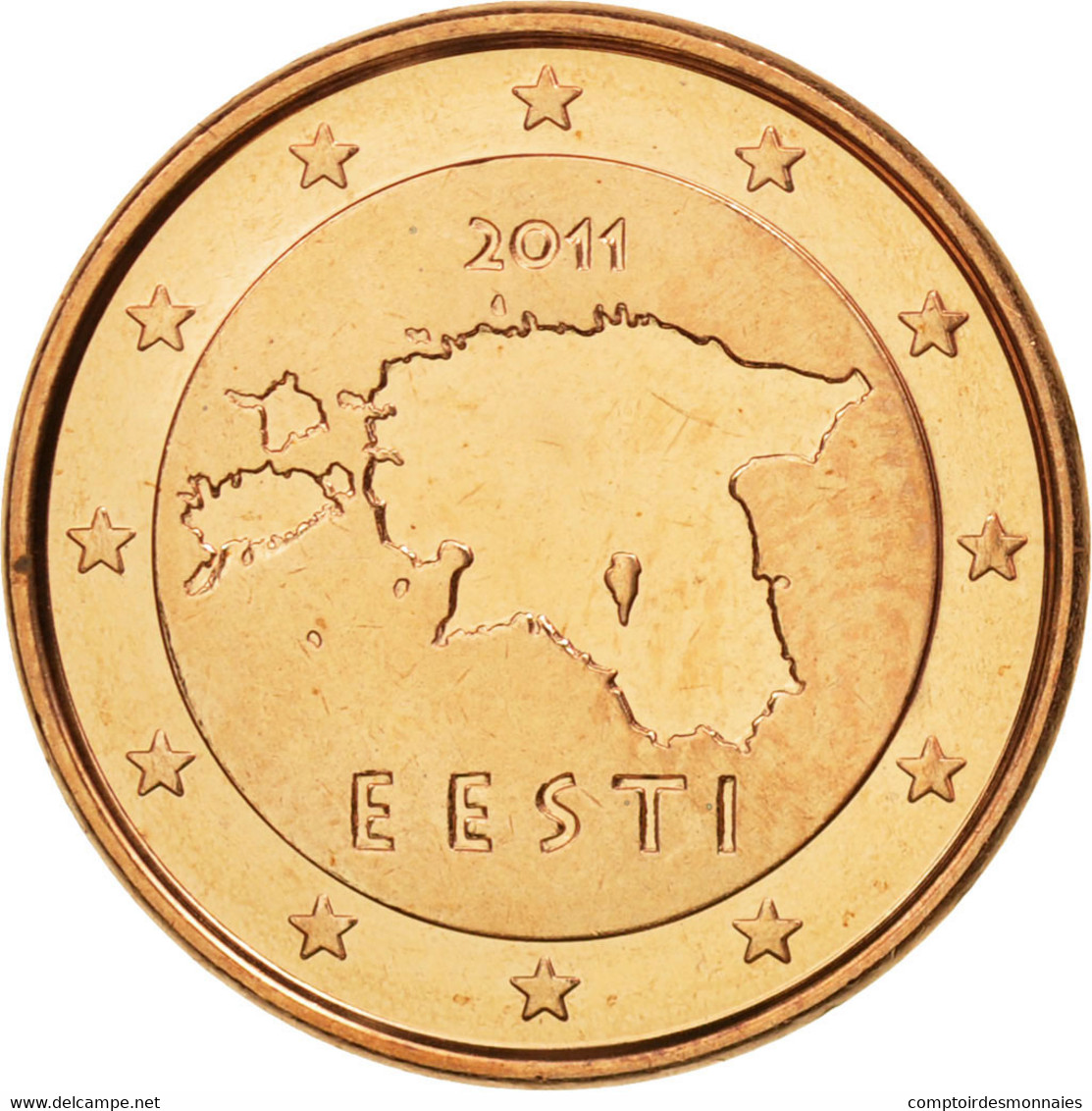 Estonia, Euro Cent, 2011, FDC, Copper Plated Steel, KM:61 - Estonie