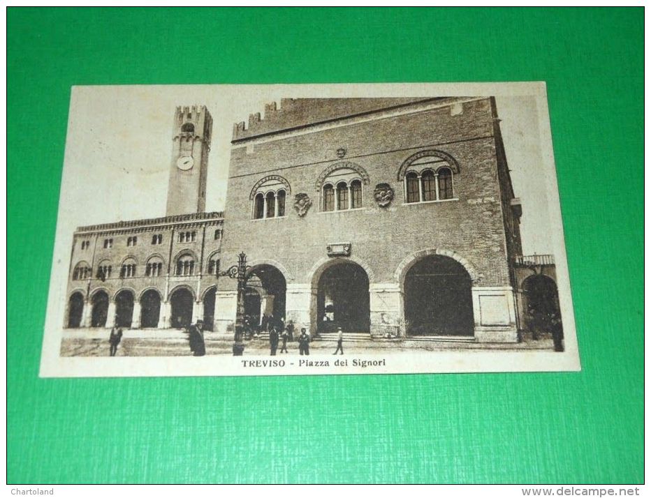 Cartolina Treviso - Piazza Dei Signori 1927 - Treviso