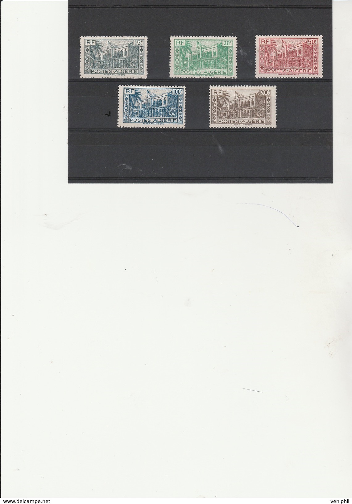 ALGERIE - TIMBRE N° 200 A 204 X - ANNEE 1944 - Unused Stamps