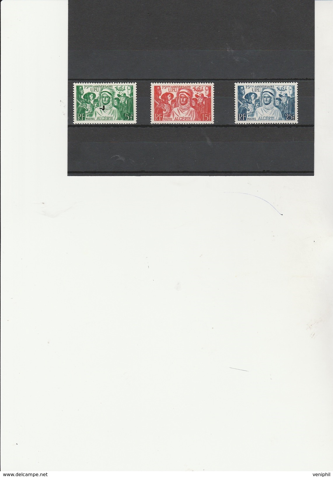 ALGERIE - TIMBRE N° 276- 278  X - ANNEE 1949 - Ungebraucht