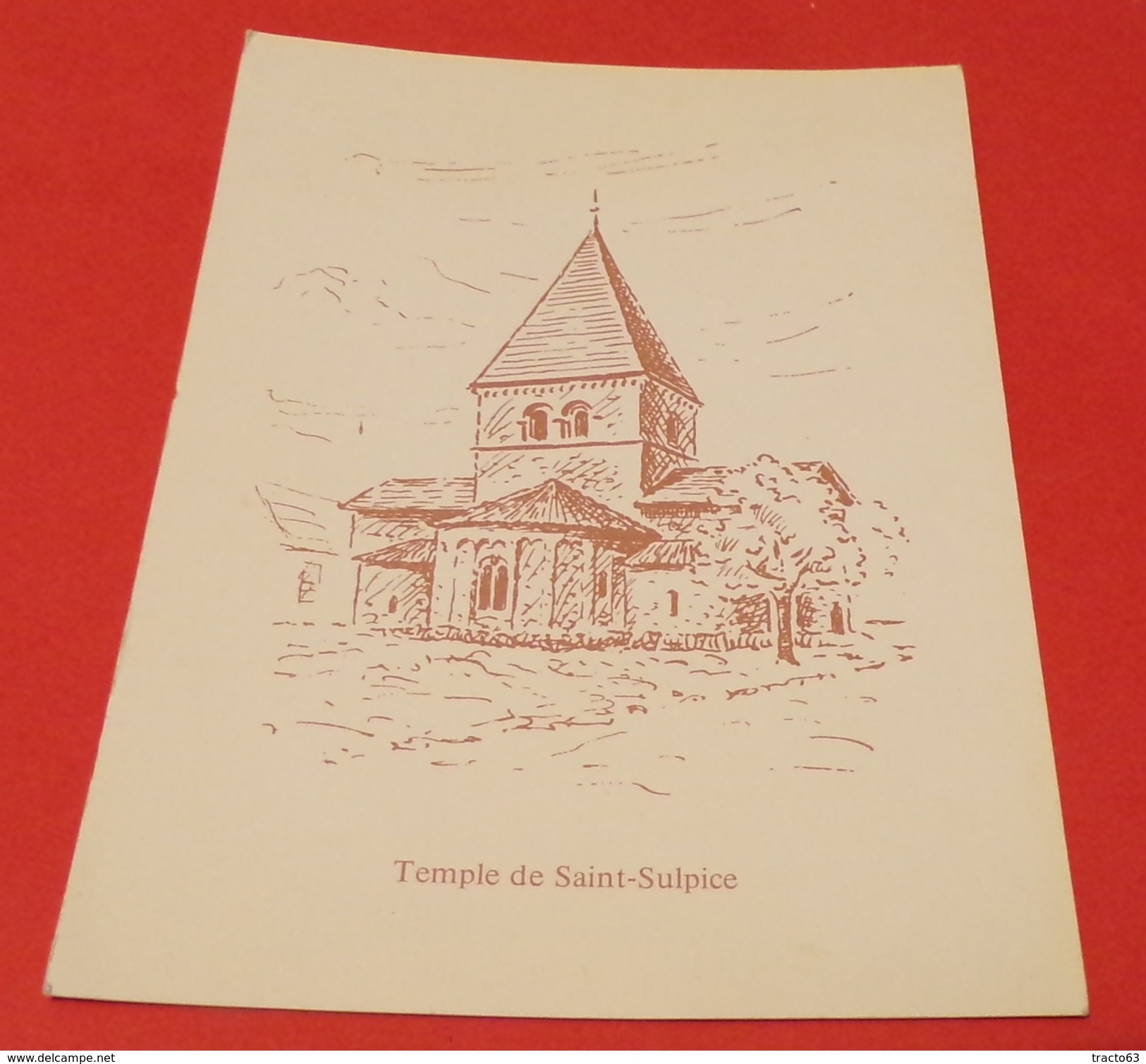 CARTE POSTALE SUISSE : TEMPLE DE SAINT SULPICE,  ETAT VOIR PHOTO  . POUR TOUT RENSEIGNEMENT ME CONTACTER.REGARDEZ - Ardez