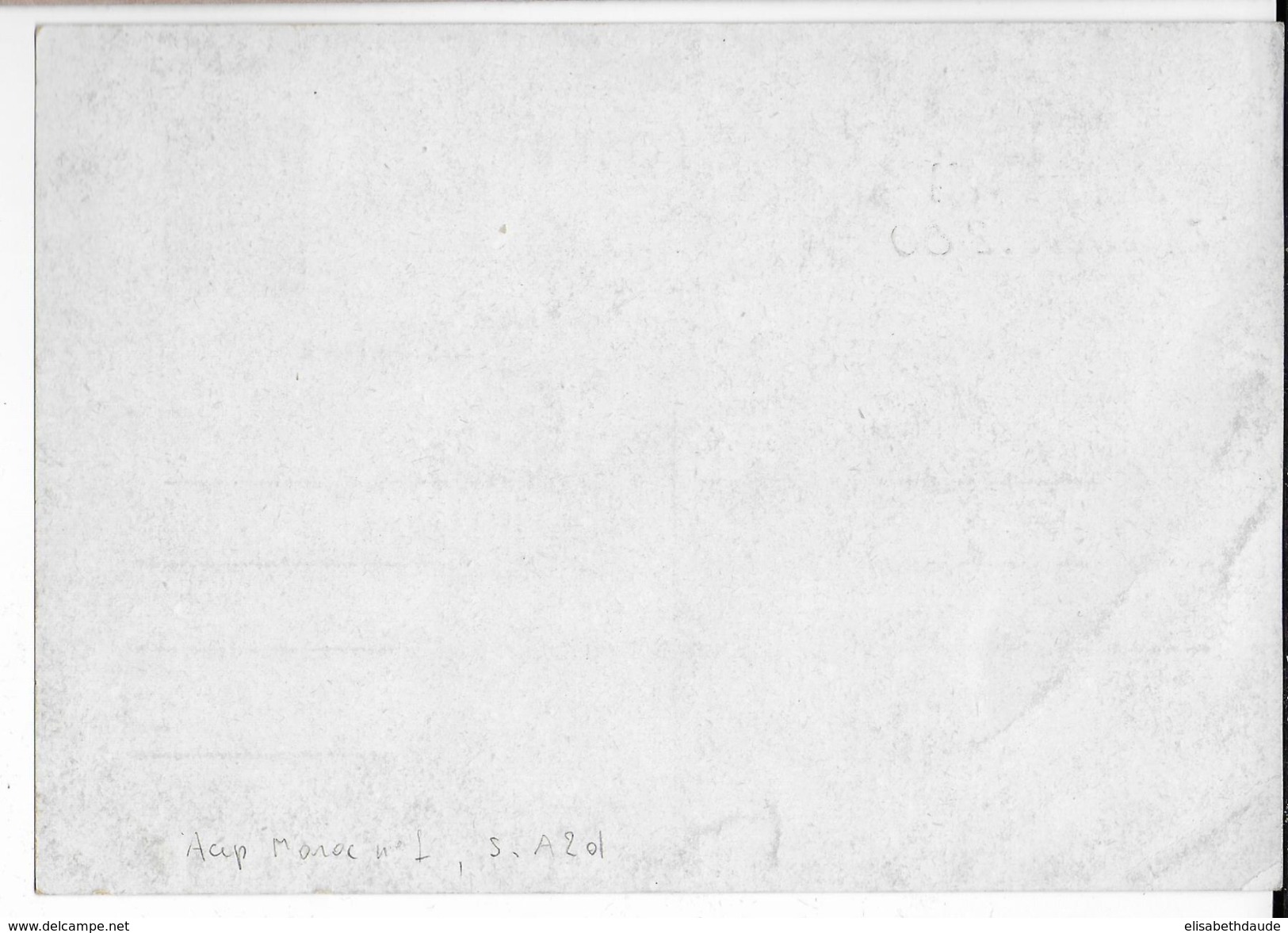 1941 - CARTE ENTIER TYPE PETAIN Avec TAXE PERCUE Par AVION 2F80 EMISE AU MAROC - Cartes Postales Types Et TSC (avant 1995)