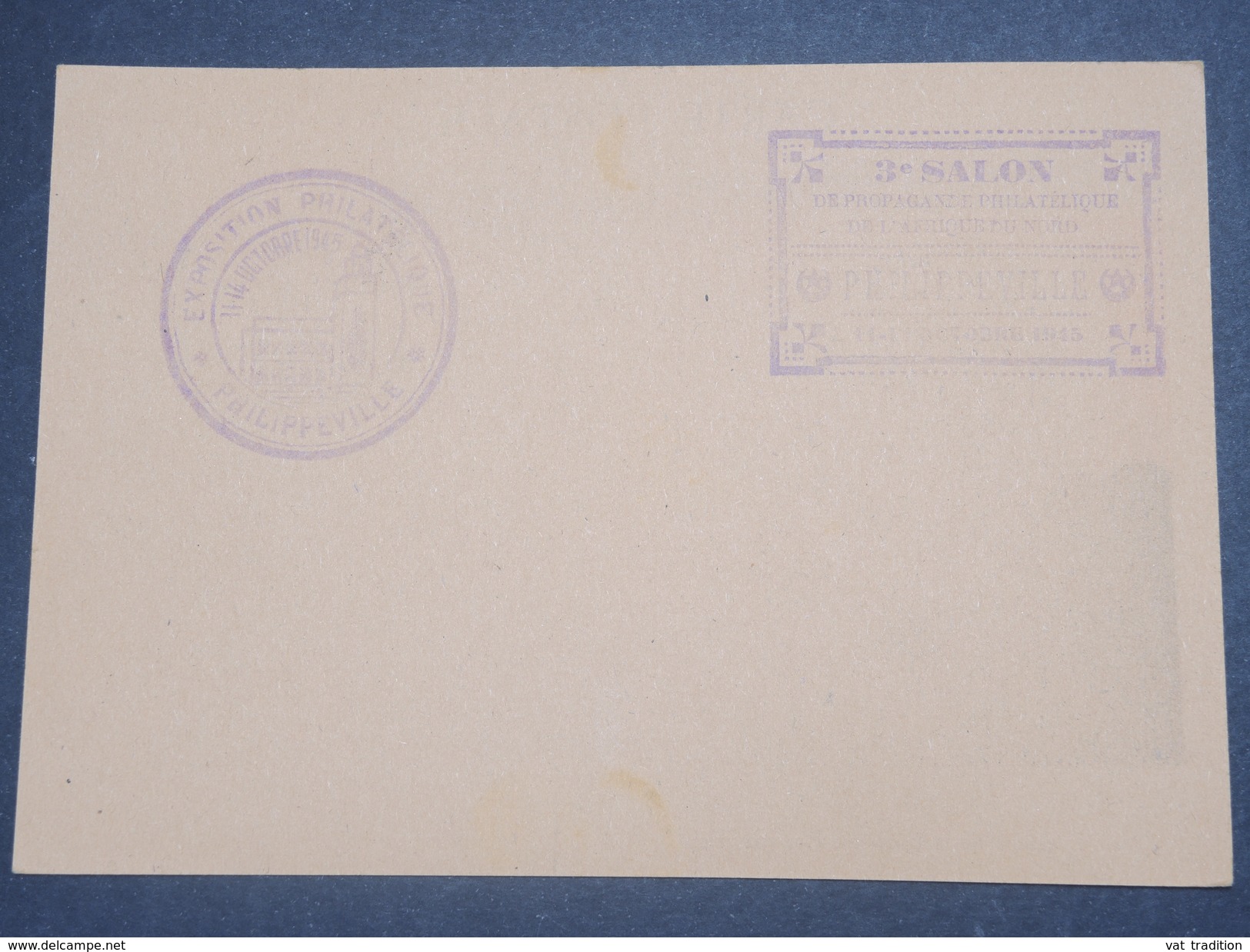 FRANCE/ ALGÉRIE - Carte Maximum De La Journée Du Timbre De Philippeville En 1945 - L 8658 - FDC