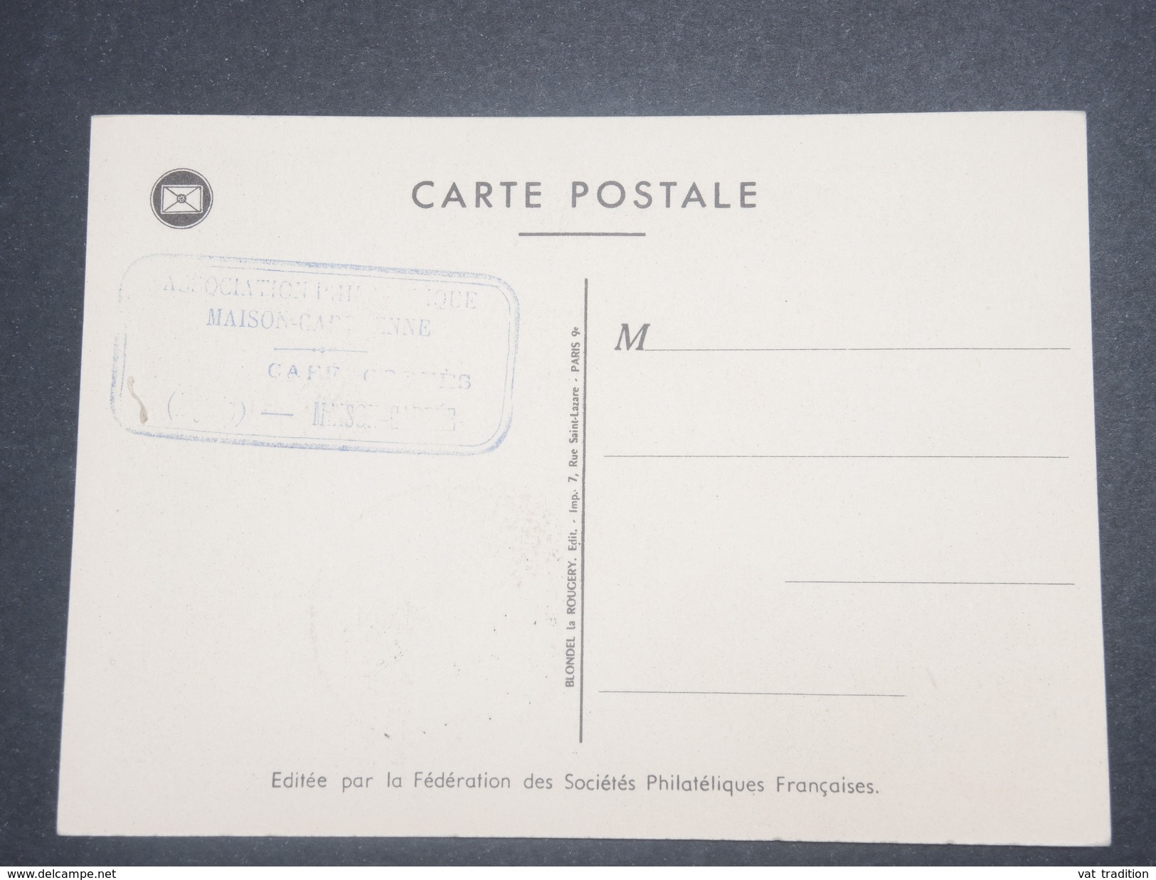 FRANCE/ ALGÉRIE - Carte Maximum De La Journée Du Timbre De Maison Carrée En 1953 - L 8660 - FDC